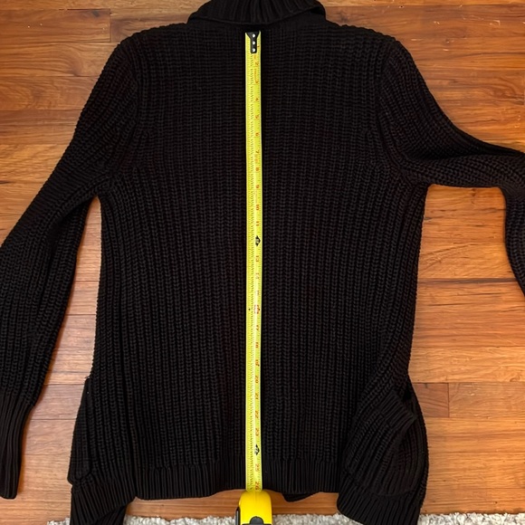 J. Crew Black Rib Stitched Open Front Shawl Cardigan S - Picture 12 of 12